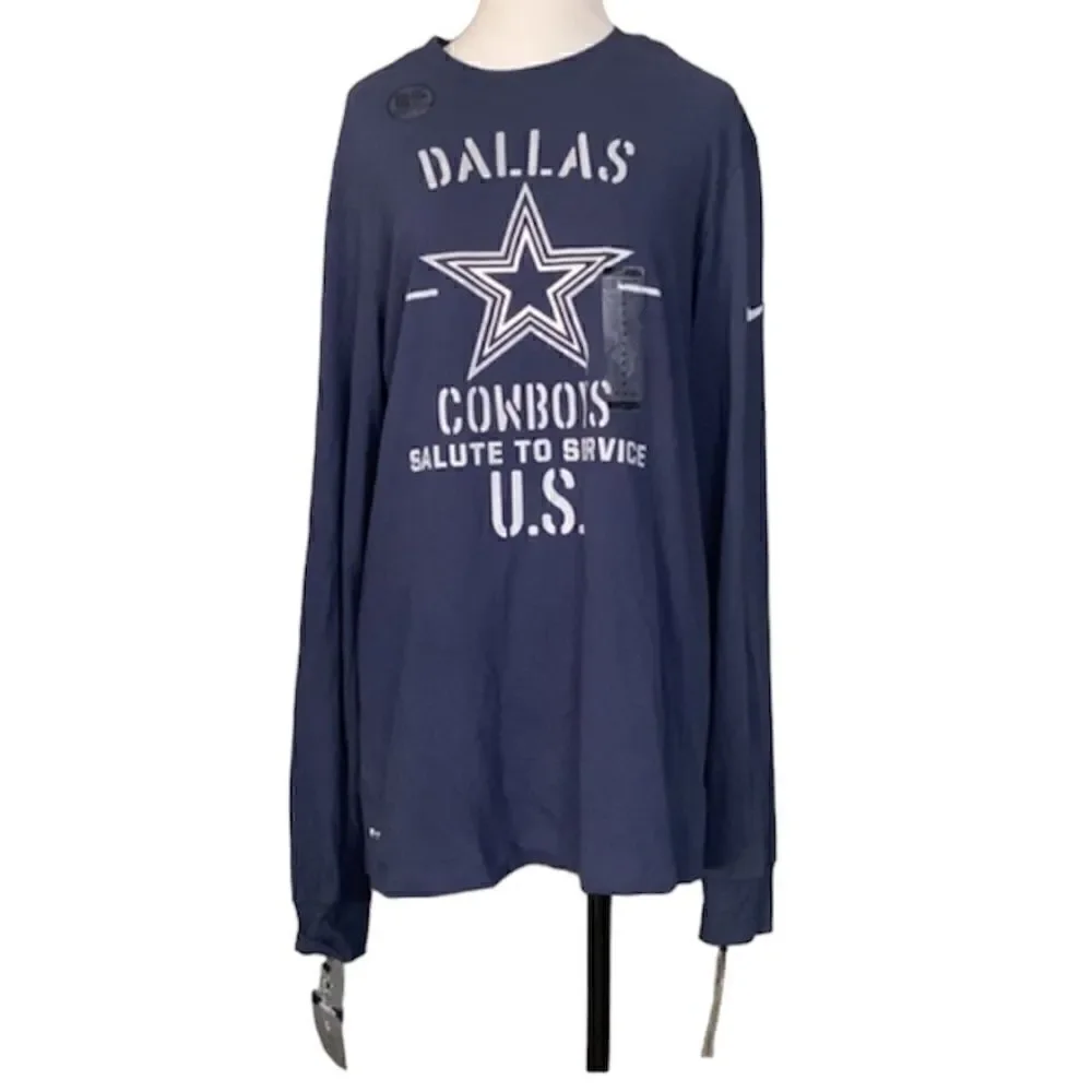 Nike Onfield Apparel NFL Cowboys Long Sleeve T-shirt